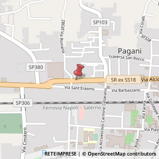 Mappa Via de gasperi alcide 52, 84016 Pagani, Salerno (Campania)