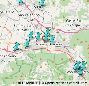 Mappa Via Salvatore D'Alessandro, 84014 Nocera Inferiore SA, Italia (5.01154)