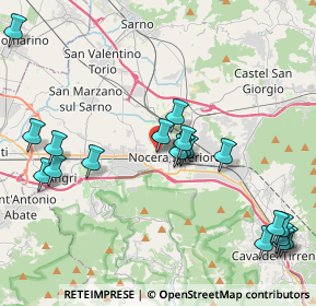 Mappa Via Salvatore D'Alessandro, 84014 Nocera Inferiore SA, Italia (5.13526)