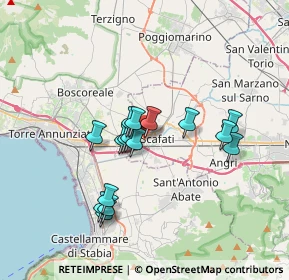 Mappa Via Alessandro Volta, 84018 Scafati SA, Italia (3.07688)