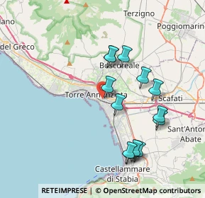 Mappa Via Comunale, 80058 Torre Annunziata NA, Italia (3.86538)