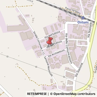 Mappa Via dell'Edilizia, 12, 72017 Ostuni, Brindisi (Puglia)