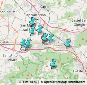 Mappa Via Sant'Anna, 84016 Pagani SA, Italia (3.10692)