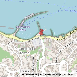 Mappa Via luigi manzi 117, 80074 Casamicciola Terme, Napoli (Campania)