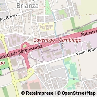 Mapa Cavenago di Brianza