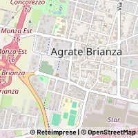 지도 Agrate Brianza