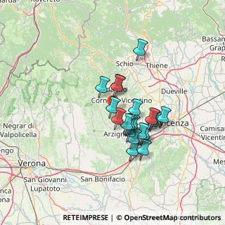 Mappa Via Belvedere, 36070 Nogarole vicentino VI, Italia (10.342)