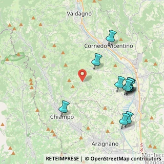 Mappa Via Belvedere, 36070 Nogarole vicentino VI, Italia (4.68636)