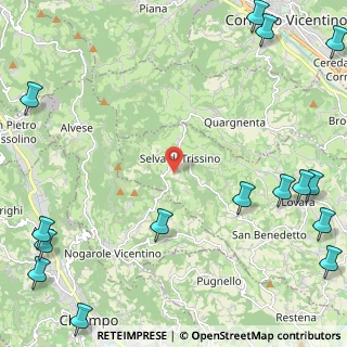 Mappa Via Belvedere, 36070 Nogarole vicentino VI, Italia (3.656)