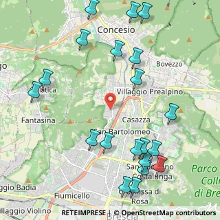 Mappa Via Alcide de Gasperi, 25060 Collebeato BS, Italia (2.628)
