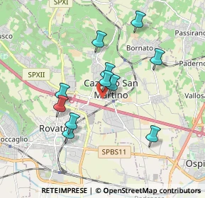 Mappa Via Stradoncino, 25046 Cazzago San Martino BS, Italia (1.62455)