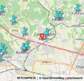 Mappa Via Stradoncino, 25046 Cazzago San Martino BS, Italia (2.82615)