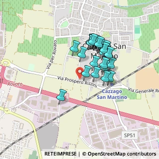 Mappa Via Stradoncino, 25046 Cazzago San Martino BS, Italia (0.35)
