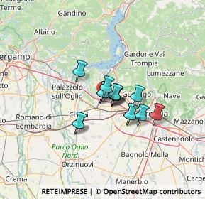 Mappa Via Stradoncino, 25046 Cazzago San Martino BS, Italia (7.74333)