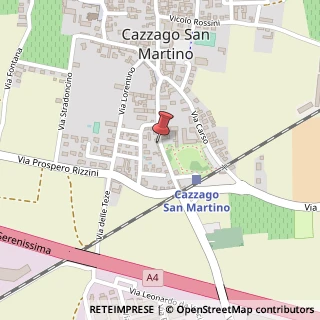 Mappa Via Giuseppe Verdi, 33, 25046 Cazzago San Martino, Brescia (Lombardia)