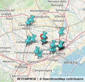 Mappa Via Vincenzo Gagliardi, 30037 Scorzè VE, Italia (10.576)