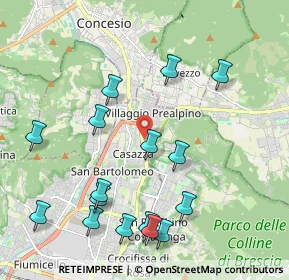 Mappa Via Colle di Cadibona, 25136 Brescia BS, Italia (2.30313)