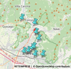 Mappa Via Colle di Cadibona, 25136 Brescia BS, Italia (3.63364)