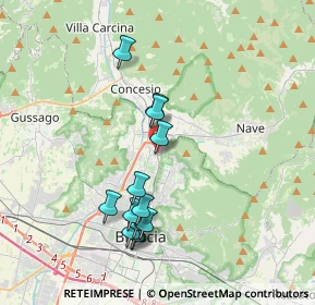 Mappa Via Colle di Cadibona, 25136 Brescia BS, Italia (3.56462)