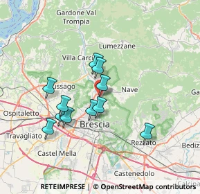 Mappa Via Colle di Cadibona, 25136 Brescia BS, Italia (5.96273)