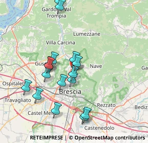 Mappa Via Colle di Cadibona, 25136 Brescia BS, Italia (7.26625)