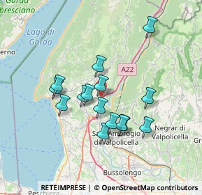 Mappa Via Sabbioni, 37010 Rivoli Veronese VR, Italia (5.93)