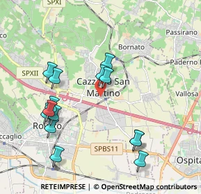 Mappa Via Astolfo Lunardi, 25046 Cazzago San Martino BS, Italia (2.05714)
