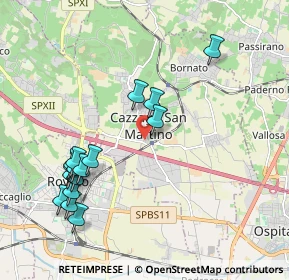 Mappa Via Astolfo Lunardi, 25046 Cazzago San Martino BS, Italia (2.13563)