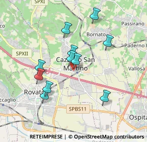 Mappa Via Astolfo Lunardi, 25046 Cazzago San Martino BS, Italia (1.65455)