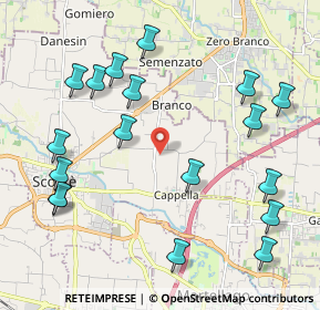 Mappa Via Boschi, 30037 Scorzè VE, Italia (2.43056)