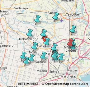 Mappa Via Tito Speri, 30037 Scorzè VE, Italia (6.95105)