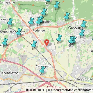 Mappa Via del Borgo, 25050 Rodengo-saiano BS, Italia (2.862)
