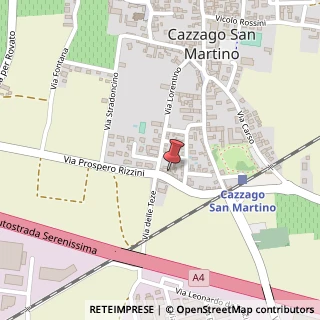 Mappa Via Prospero Rizzini, 24, 25046 Cazzago San Martino, Brescia (Lombardia)