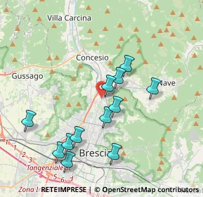 Mappa Via Giovan Battista Formentini, 25136 Brescia BS, Italia (3.76083)