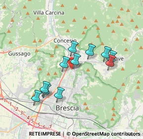 Mappa Via Giovan Battista Formentini, 25136 Brescia BS, Italia (3.13727)