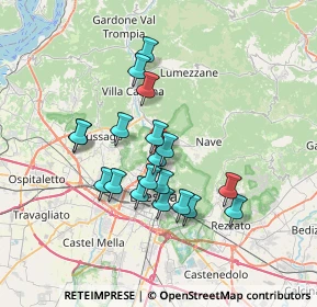 Mappa Via Giovan Battista Formentini, 25136 Brescia BS, Italia (6.02211)