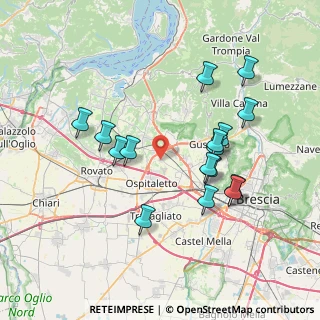 Mappa Via Cascina Croce, 25050 Paderno Franciacorta BS, Italia (7.26875)