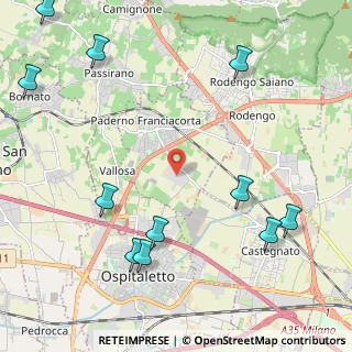 Mappa Via Cascina Croce, 25050 Paderno Franciacorta BS, Italia (2.89273)