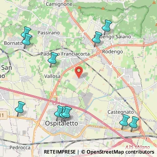 Mappa Via Cascina Croce, 25050 Paderno Franciacorta BS, Italia (2.96818)