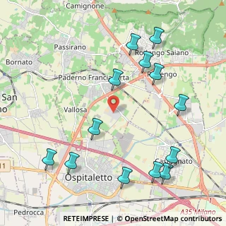 Mappa Via Cascina Croce, 25050 Paderno Franciacorta BS, Italia (2.45692)