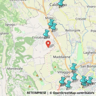 Mappa Via Fornace, 36030 Costabissara VI, Italia (3.3375)