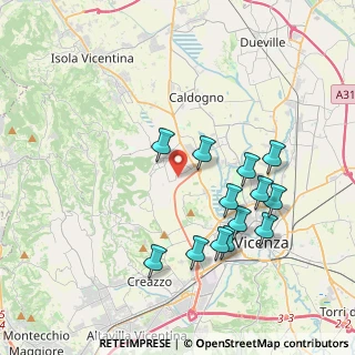 Mappa Via Fornace, 36030 Costabissara VI, Italia (3.83923)