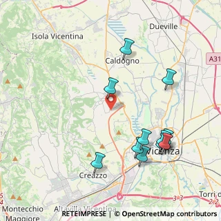 Mappa Via Fornace, 36030 Costabissara VI, Italia (4.37)