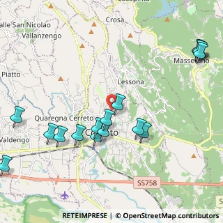 Mappa Via Corsico, 13836 Cossato BI, Italia (2.45125)