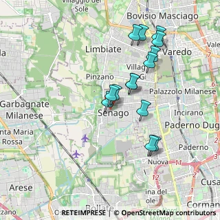 Mappa Via San Bernardo, 20030 Senago MI, Italia (1.70071)