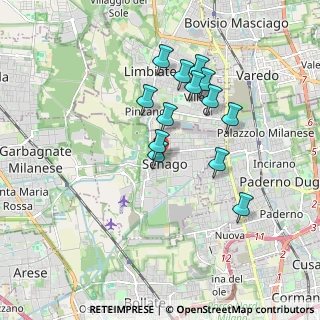 Mappa Via San Bernardo, 20030 Senago MI, Italia (1.55615)