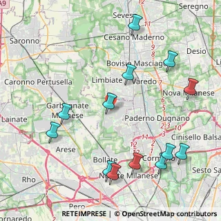 Mappa Via San Bernardo, 20030 Senago MI, Italia (4.99308)