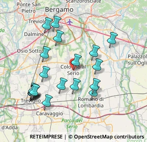 Mappa Via R. Leoncavallo, 24055 Cologno Al Serio BG, Italia (7.8835)