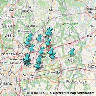 Mappa Via Don Marnoni, 20864 Agrate Brianza MB, Italia (7.0585)