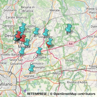 Mappa Via Don Marnoni, 20864 Agrate Brianza MB, Italia (9.2855)